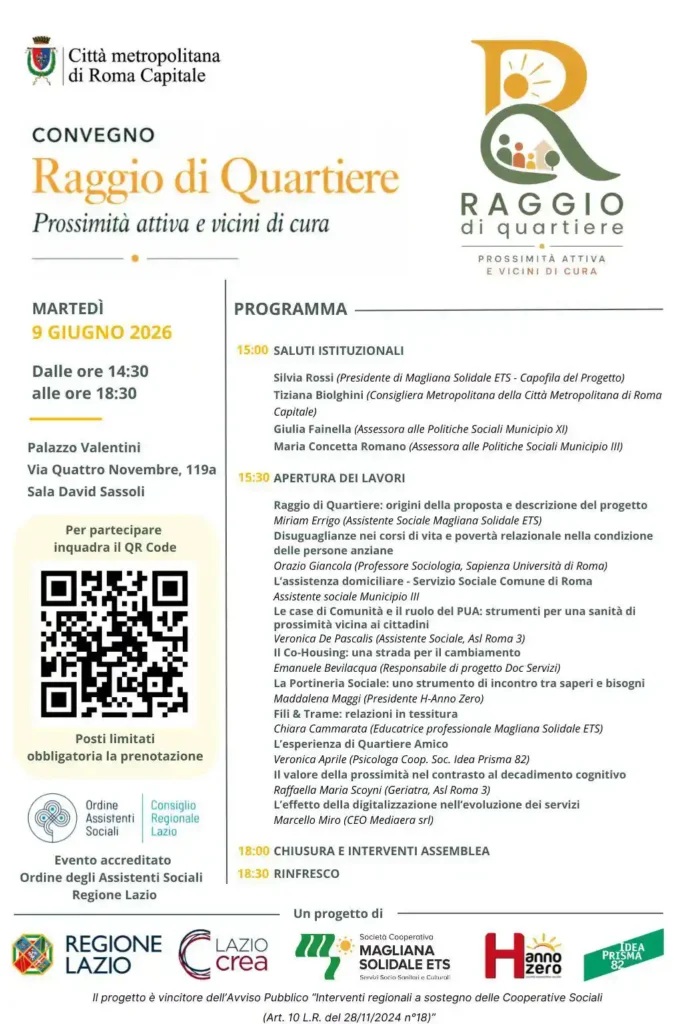 programma 9giugno2026 nella pagina 9 giugno 2026 - Raggio di Quartiere: prossimità attiva e vicini di cura