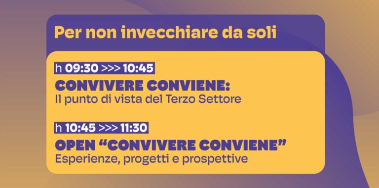 21 maggio 2026: ‘Per non invecchiare da soli’ al SaniDays